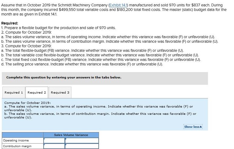 Machinery Company (Exhibit 14.1) manufactured and sold 970 units for $837 each.