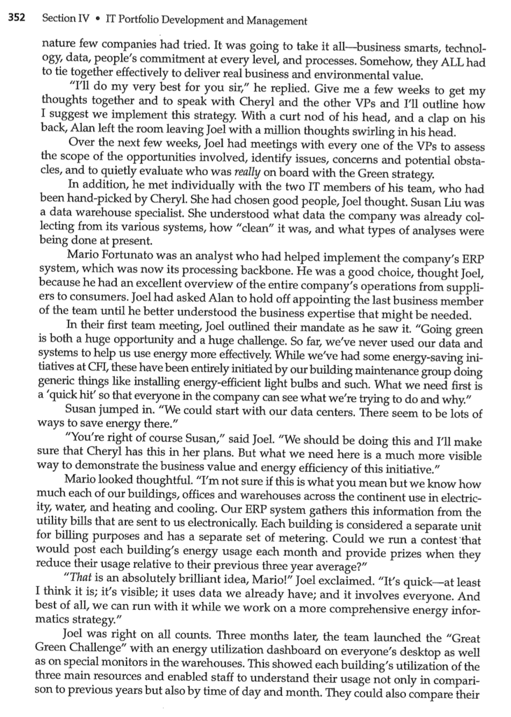 who, what, when, where and why. (Case attached): \"Finally, IT is getting