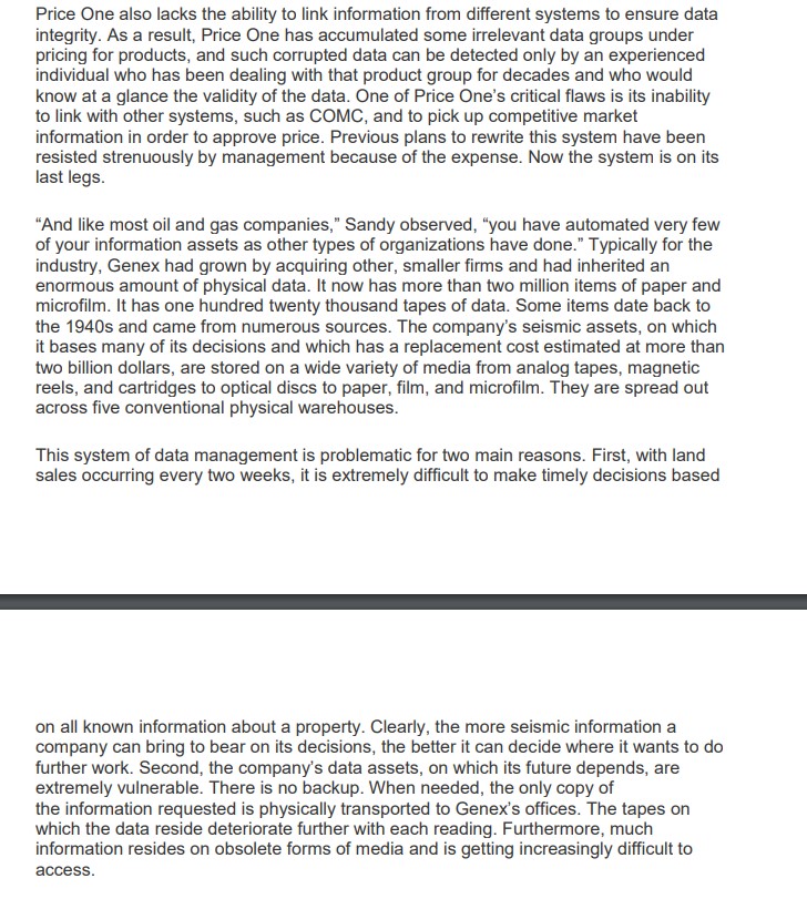 road. Not only does Genex need to provide a virtual working environment