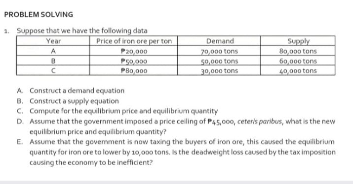 Please ty pe your answers here. Please use tables for the solution