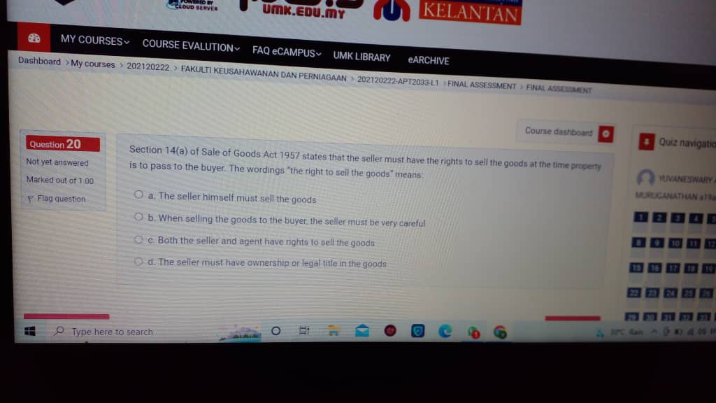 the advertisement and the summit had given her acceptance by conduct as