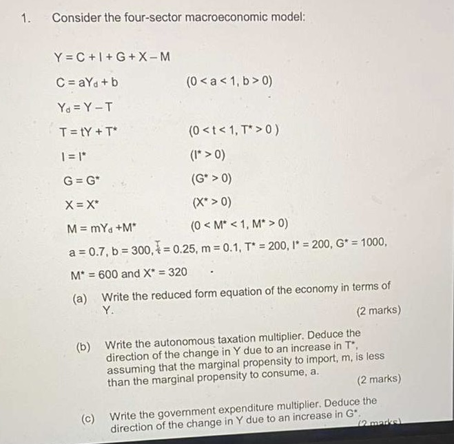Can you find me the solution to this question please? 1. Consider