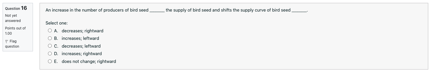 question O d. Expansion of SupplyQuestion 1'4 Consumers receive new information that