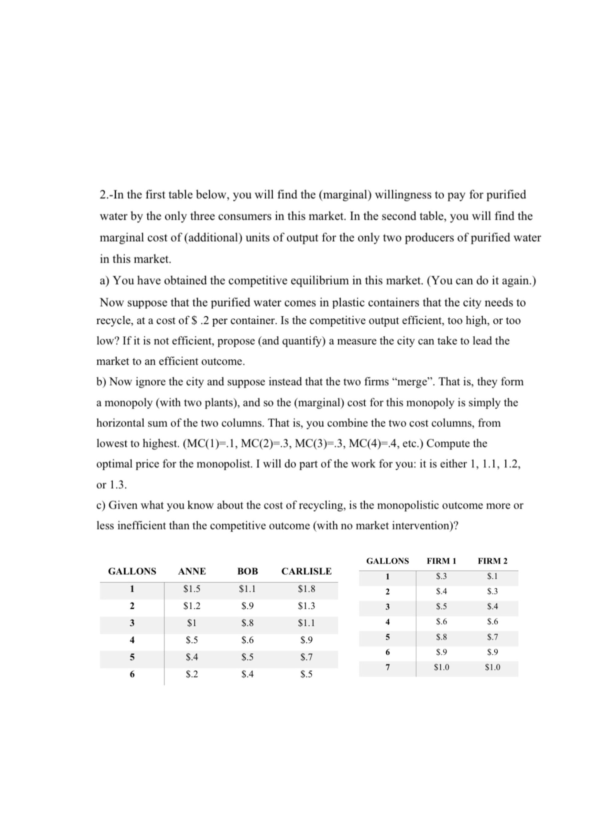 2.-In the first table below, you will find the (marginal) willingness