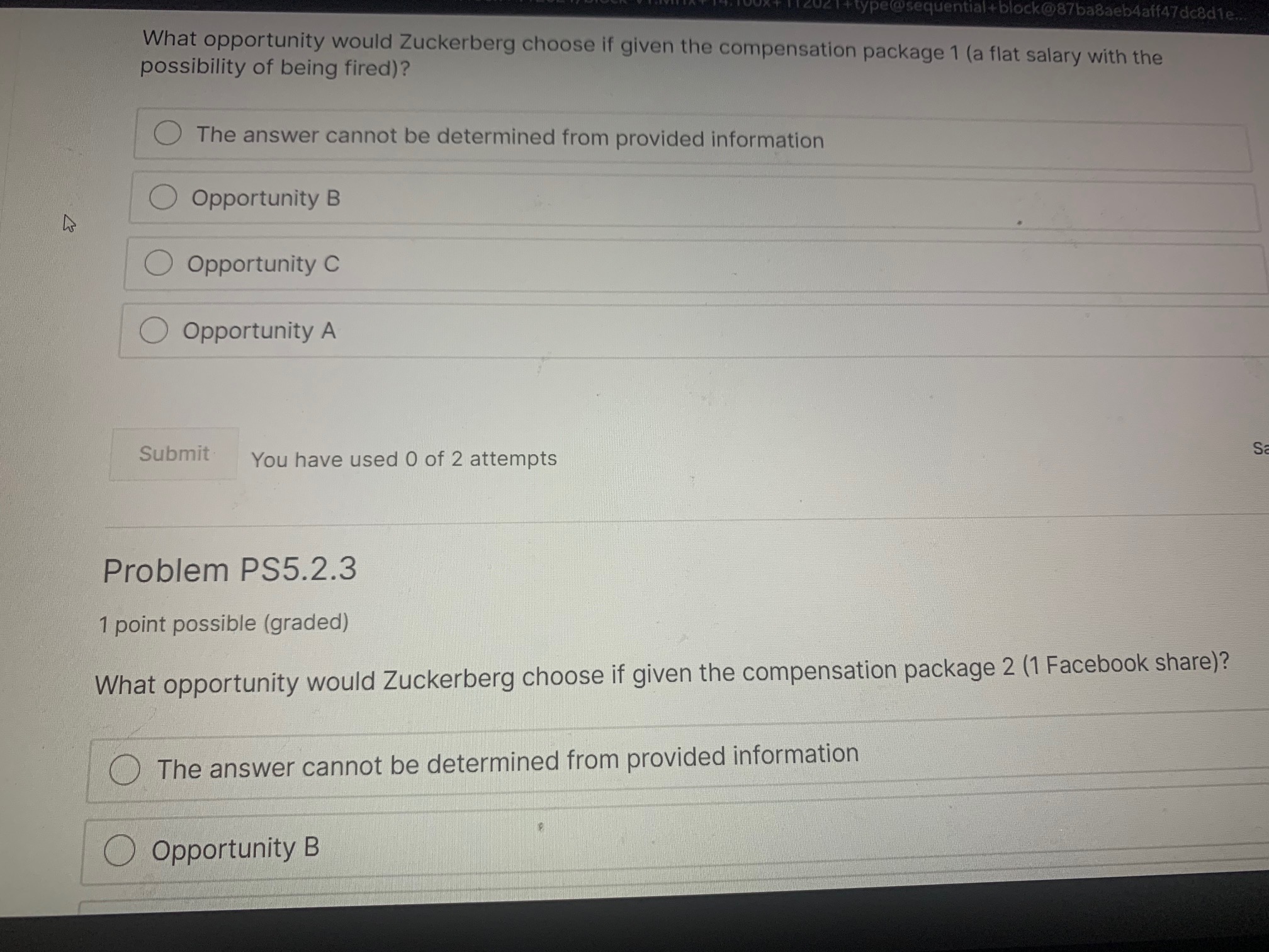point possible (graded) Facebook's board of directors is considering changing Mark Zuckerberg's