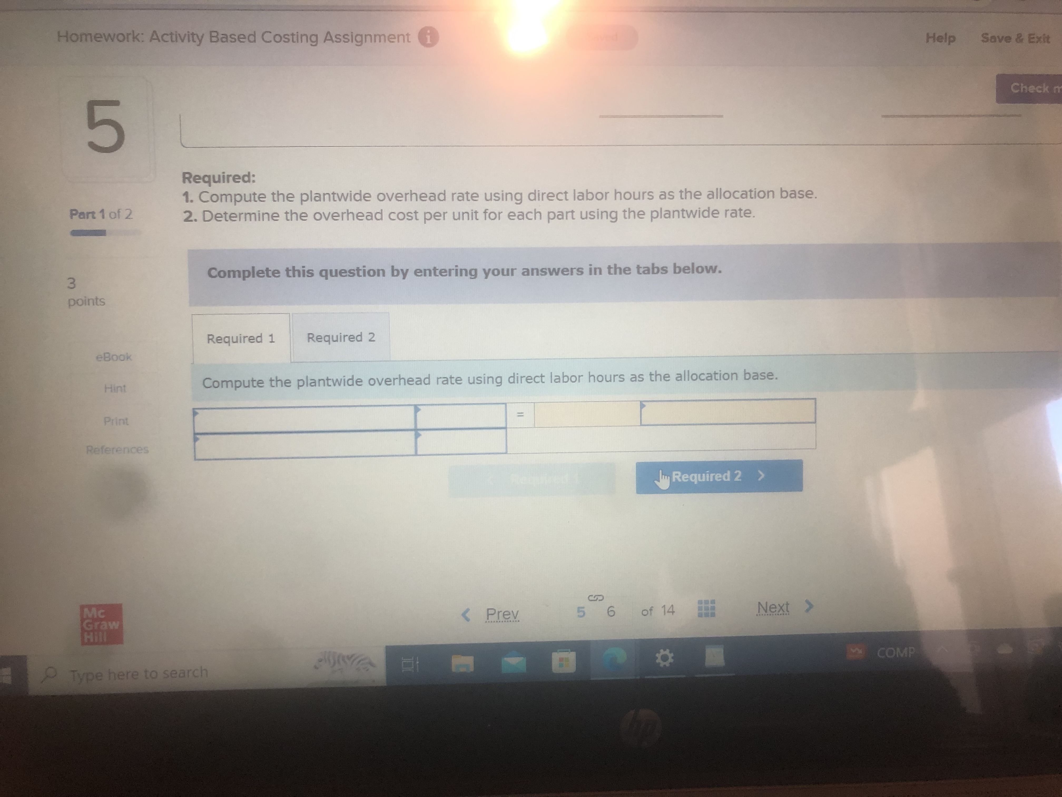 Costing Assignment i Help Save & Exit Submit Check my work 3