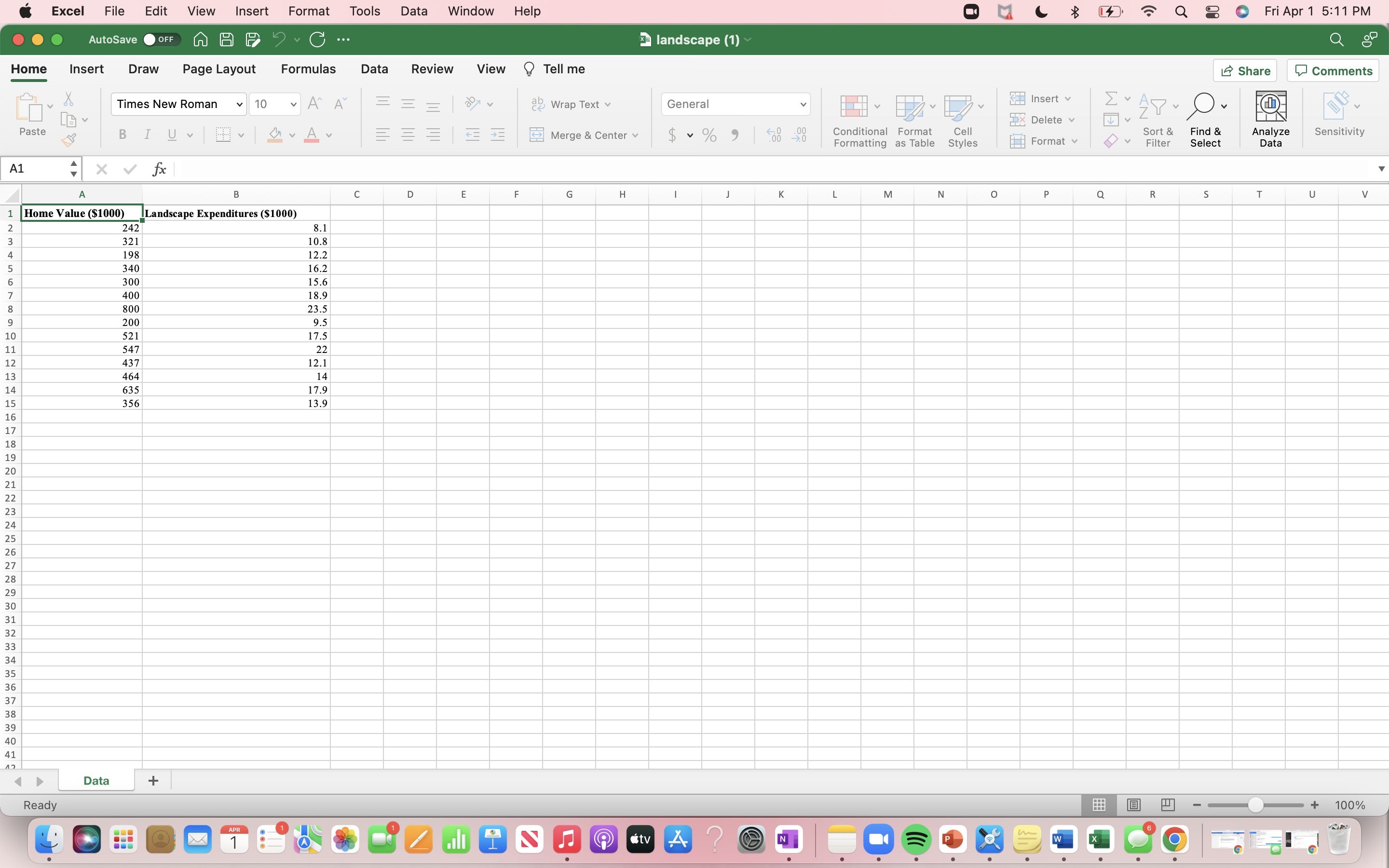  Excel File Edit View Insert Format Tools Window Help O M