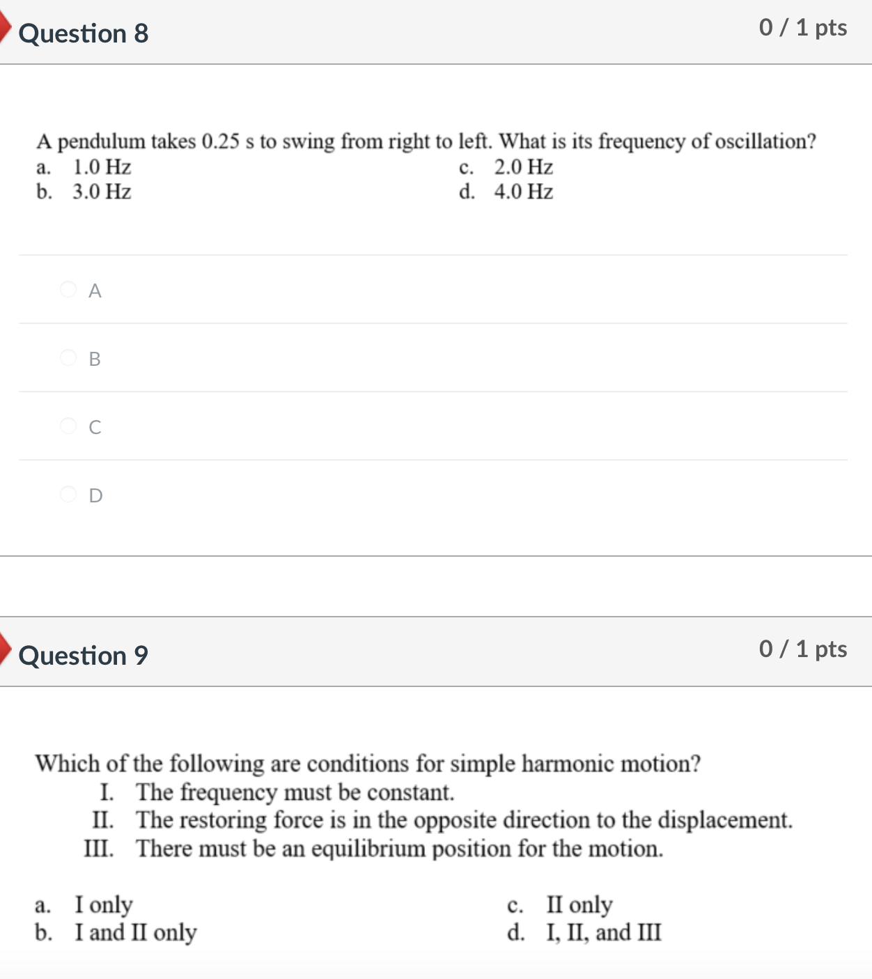 the acceleration of gravity g do you get if a pendulum of
