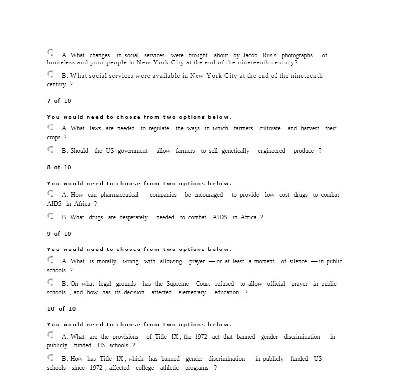  A. What changes in social services were brought about by Jacob