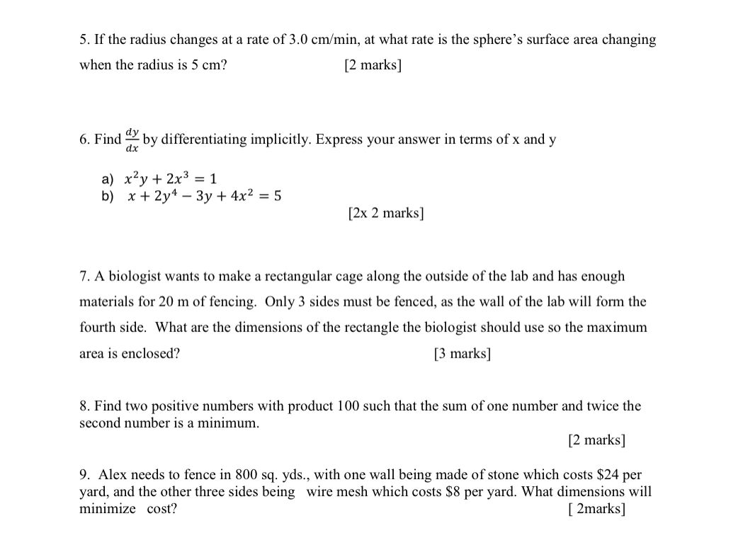 the critical points, determine if they are max or min, and find