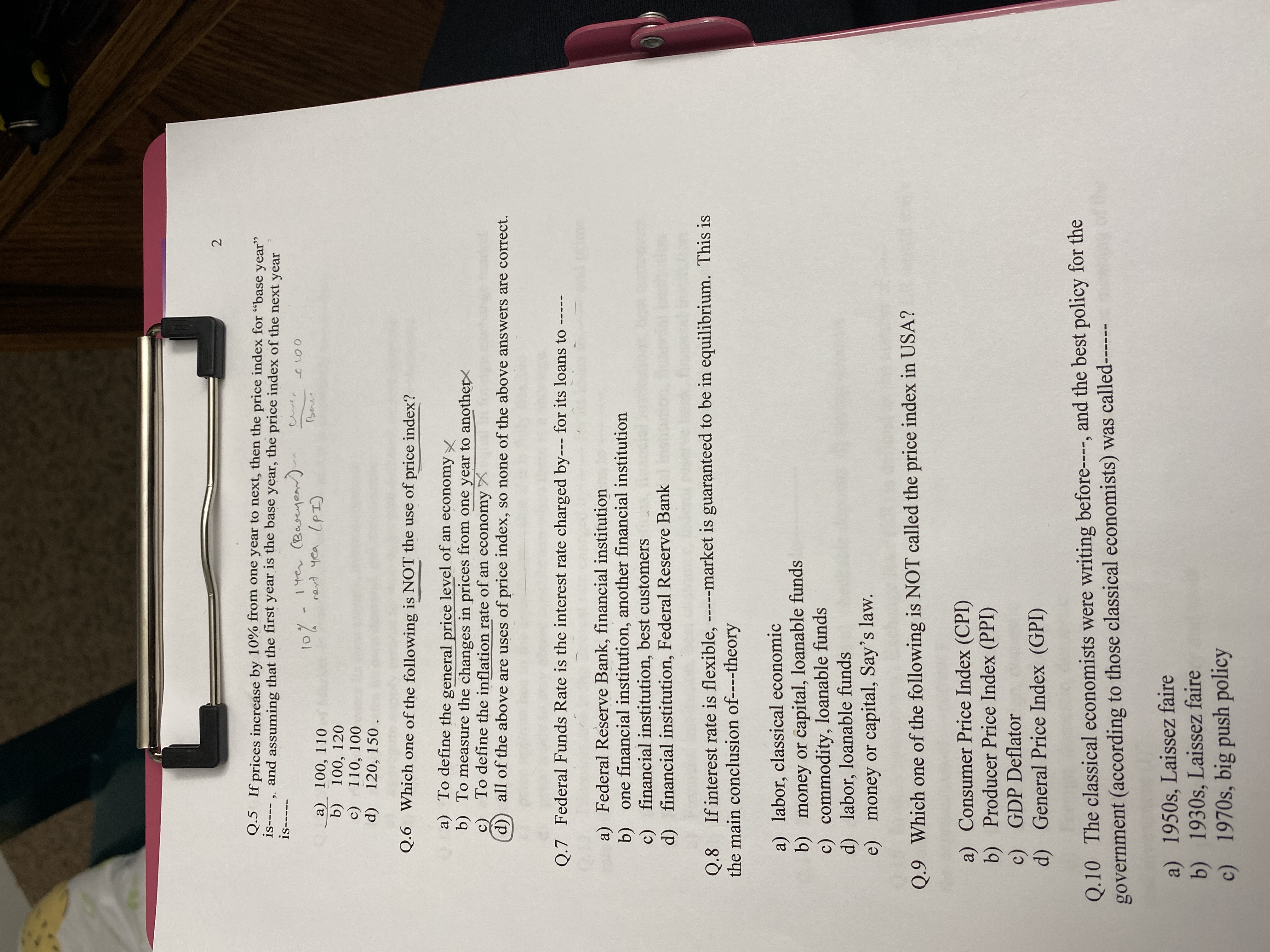 next, then the price index for "base year" IS----,. and assuming that