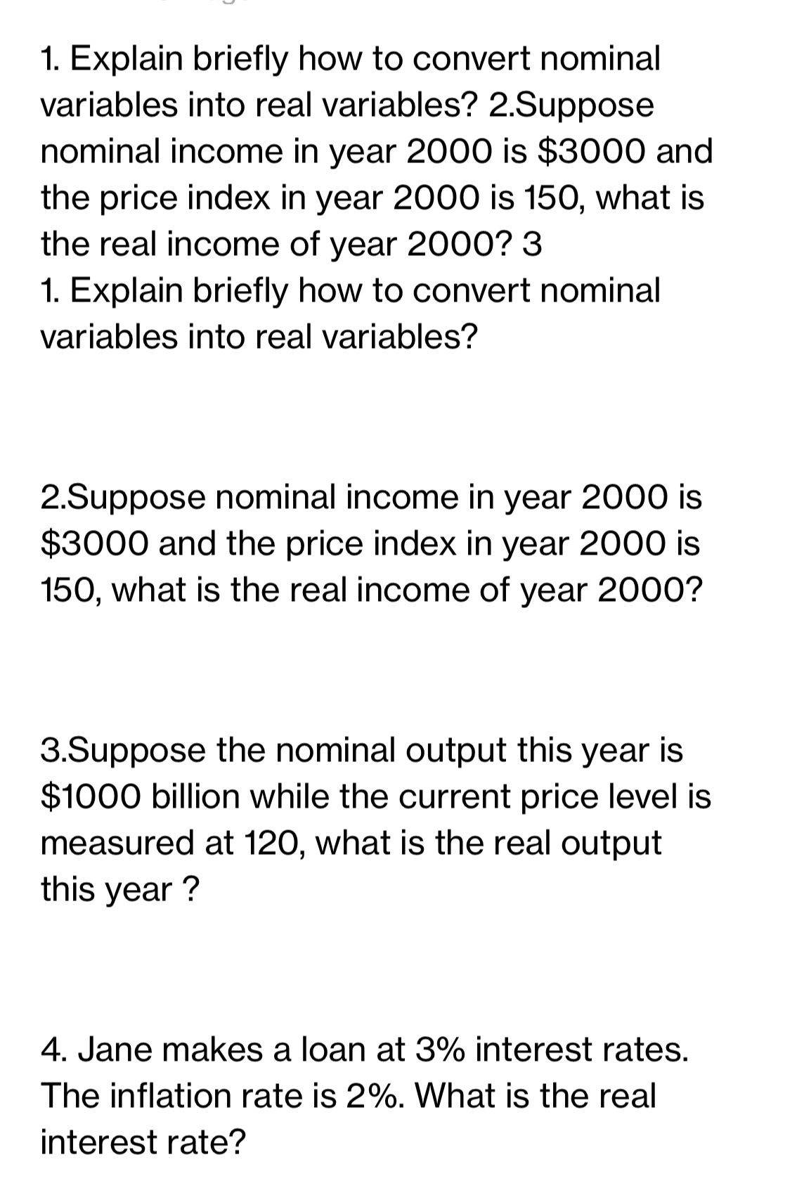 I need help answering these questions 1. Explain briefly how to convert