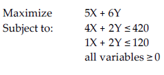 How do I solve this?Consider the following linear programming problem: Maximize 5X