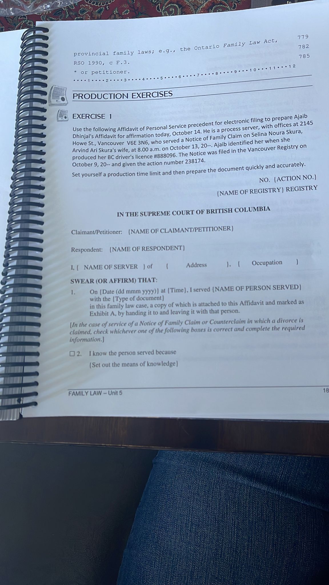 person I served. OR 02. I do not know the person served