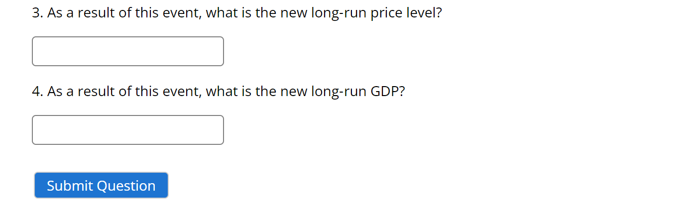 a result of this shift? 3. What is the price level in