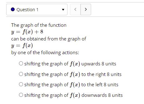 graph of at) downward5 8 unitS . Question 2 A table for