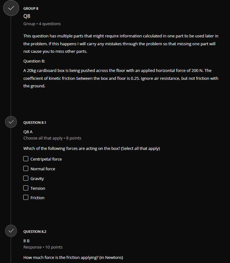 following is TRUE of free fall? O Fall rate depends on the