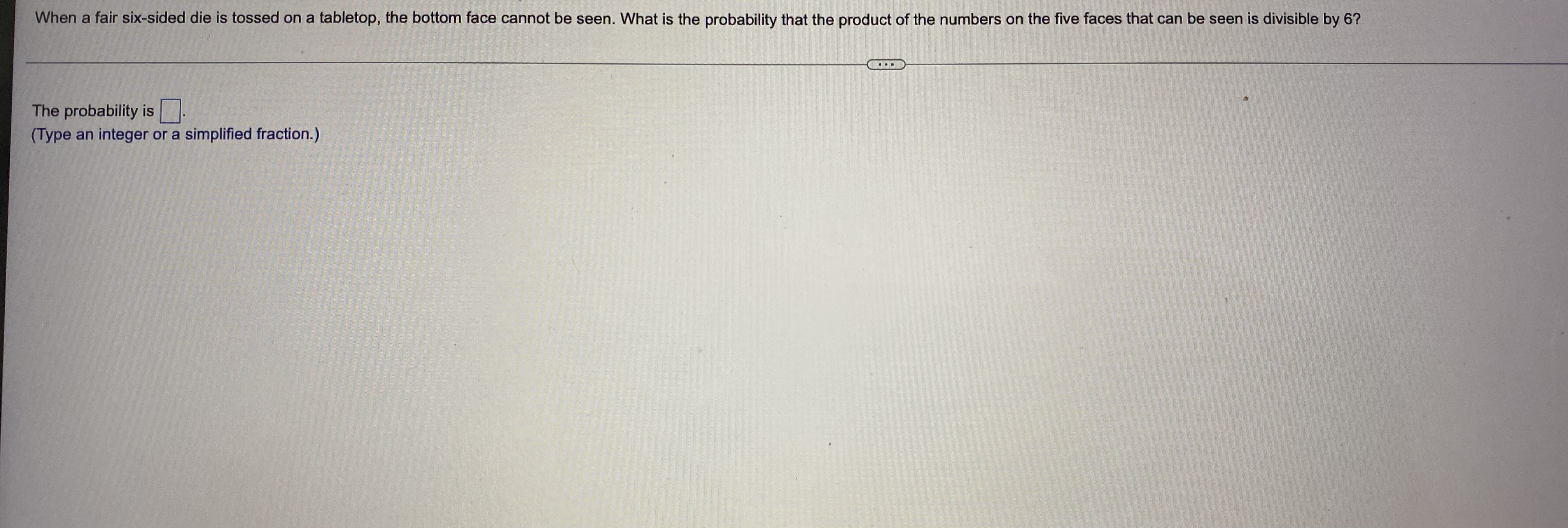 (Type an integer or a simplified fraction.)A student plans to take 7