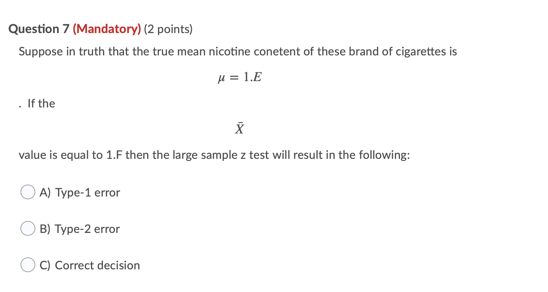 I need help on these 4 stats questions: Section 2 Questions