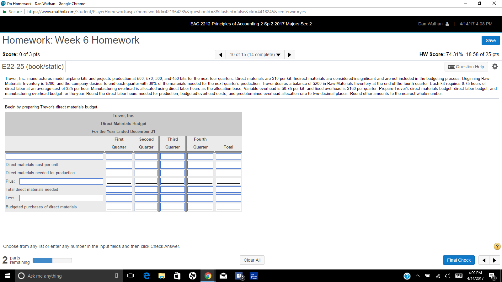 I am having trouble with this section any help would be appreciated