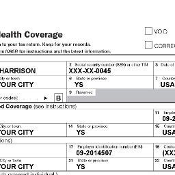 exchange or federal marketplace:0Total months covered through an employer-sponsored plan:12Was a Form