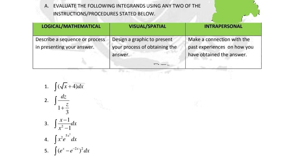 HELLO PLEASE HELP ME ANSWER THE FOLLOWING, TY A. EVALUATE THE FOLLOWING
