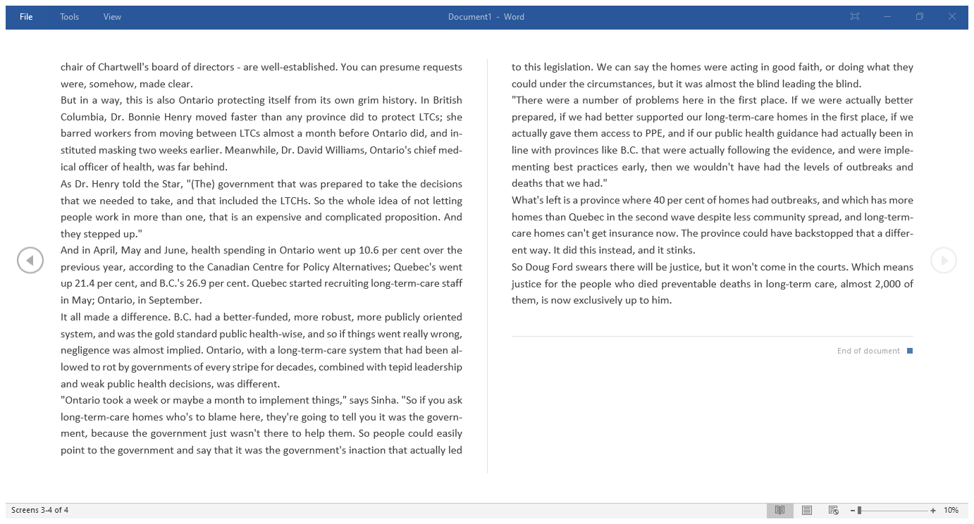you provide me your own comment / opinion on the article. Q: