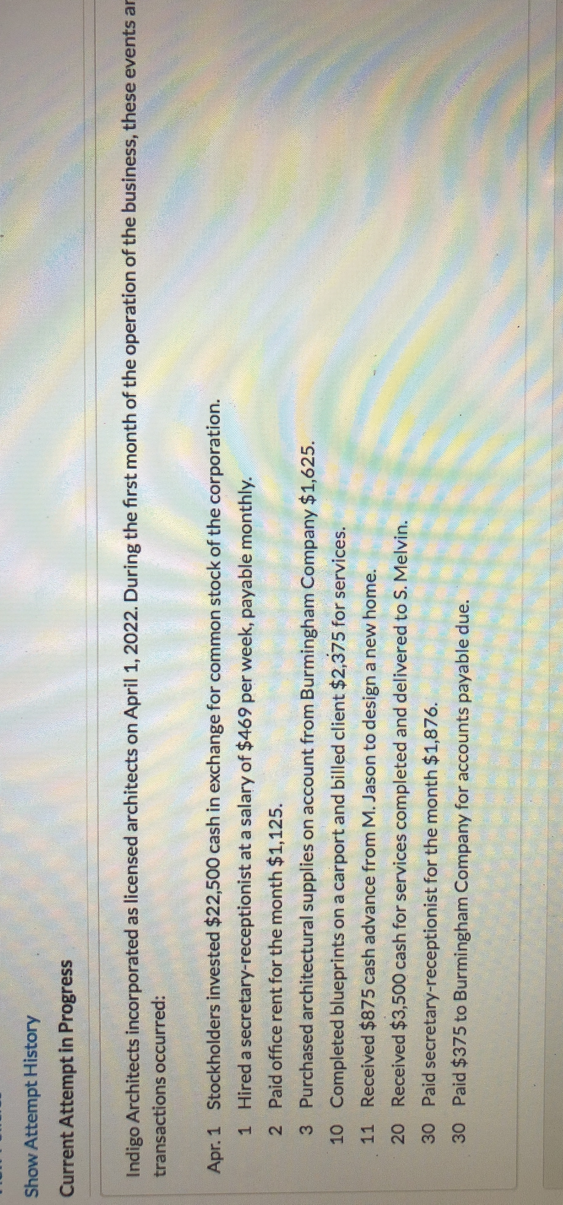 Please create ledger t accounts! Show Attempt History Current Attempt in Progress