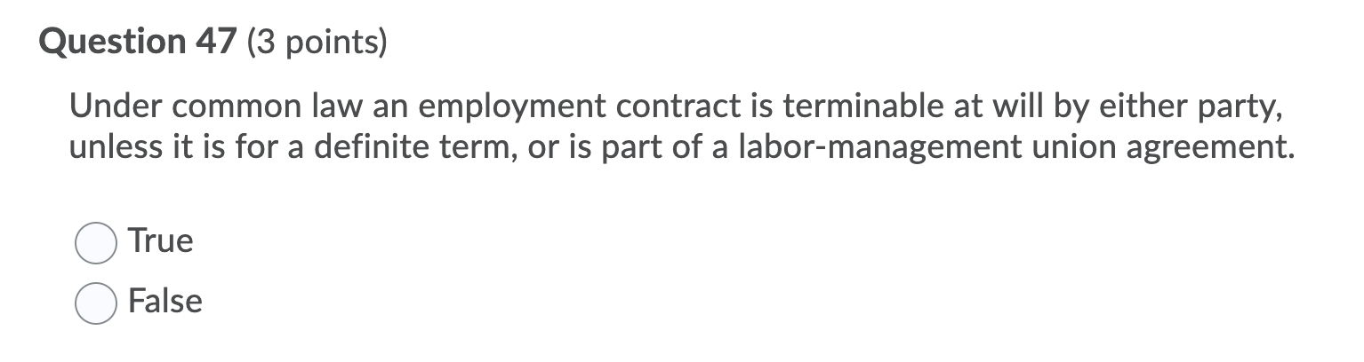 Help me answer this question by choosing TRUE or FALSE. This question