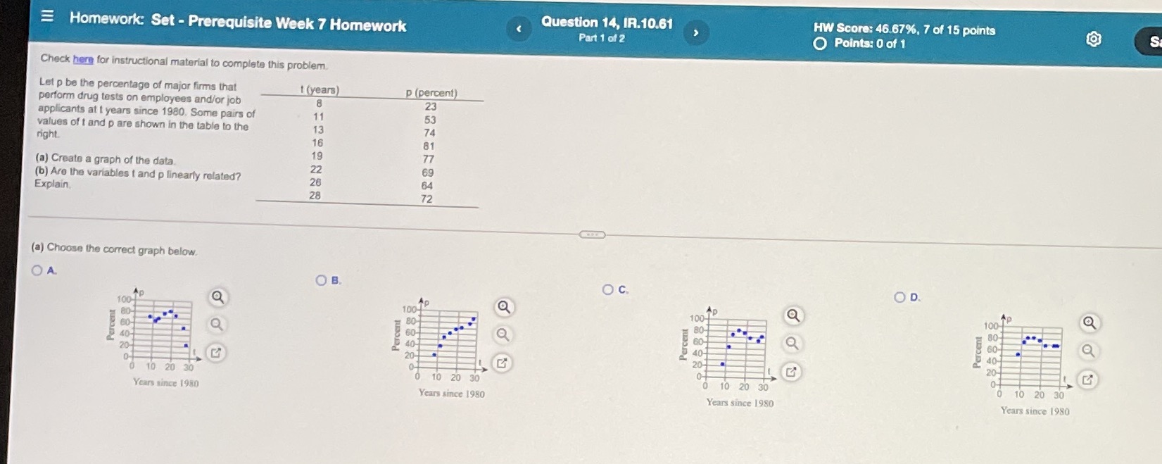  Homework: Set - Prerequisite Week 7 Homework Question 14, IR.10.61 HW