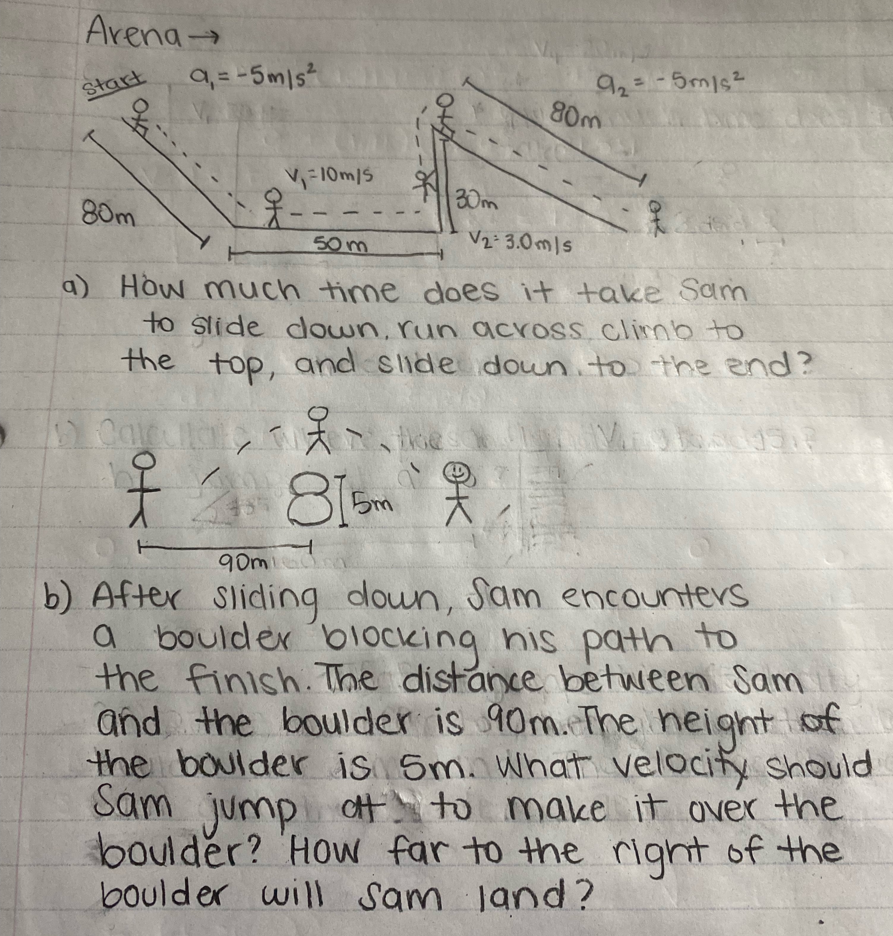 Please show work and solve for part a and b, given the