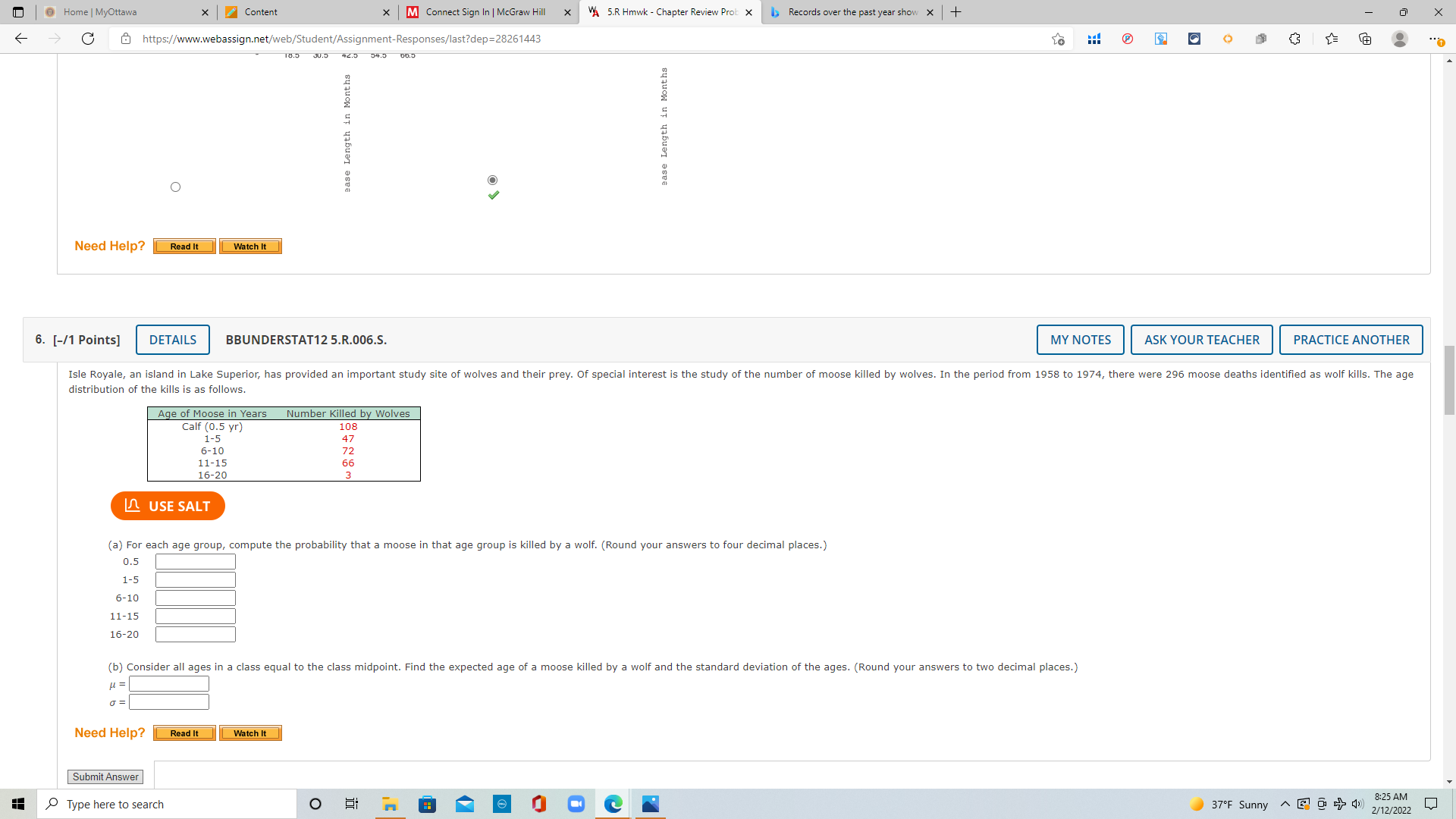 property damage were submitted by males under 25 years of age. Suppose