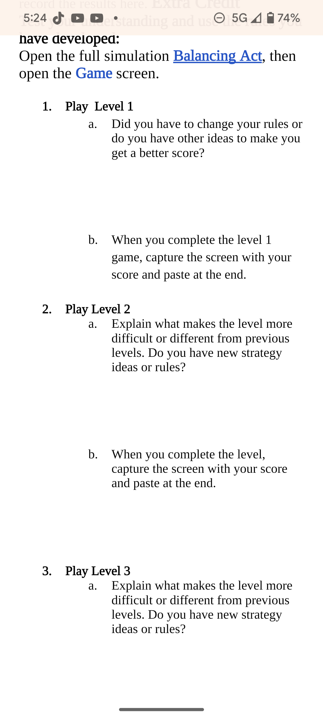 a. Did you have to change your rules or do you have