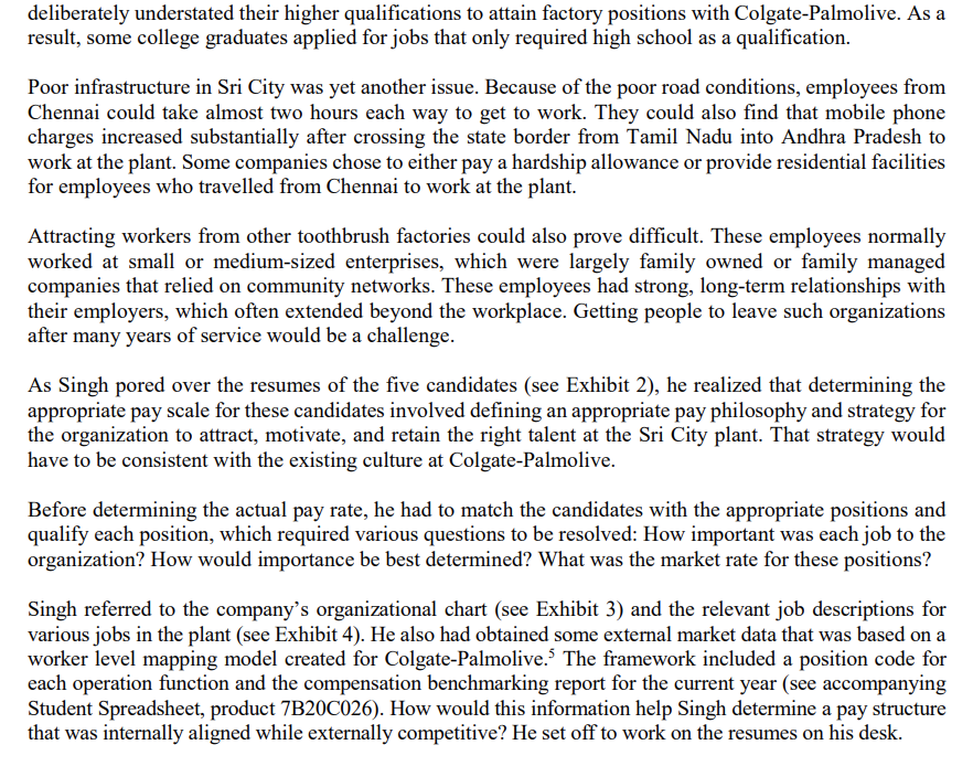 Singh, head of compensation for Colgate-Palmolive (India) Limited (Colgate- Palmolive) was poring
