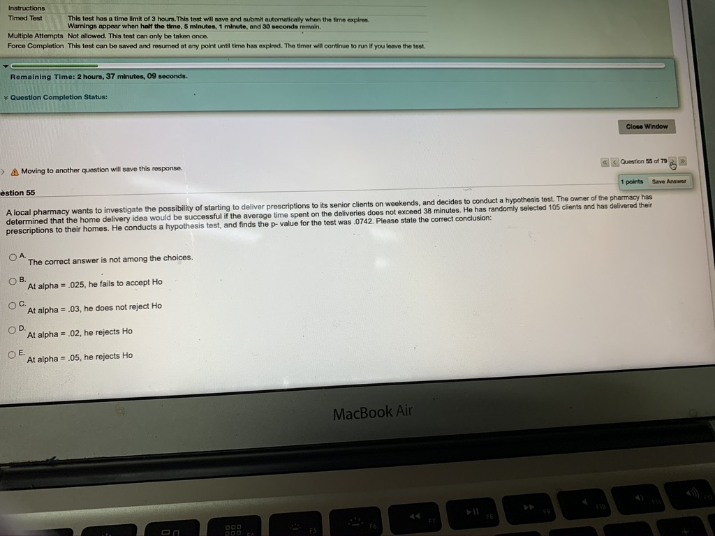 sample. O B. The standard error of the mean decreases as the