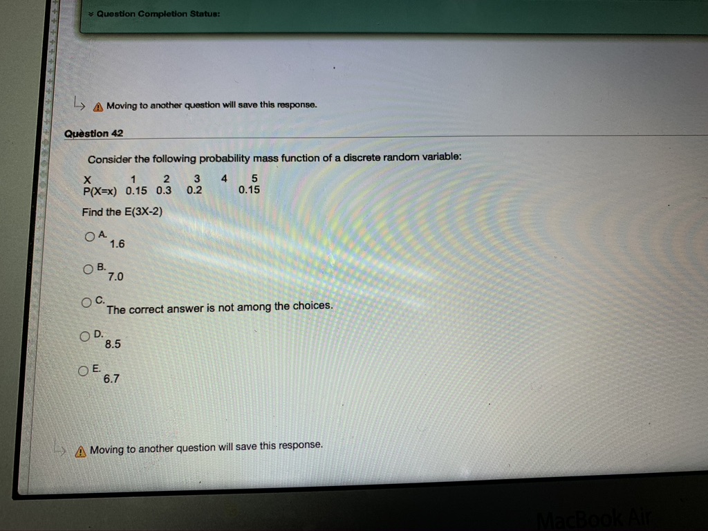 is not enough information to answer this question. A Moving to another