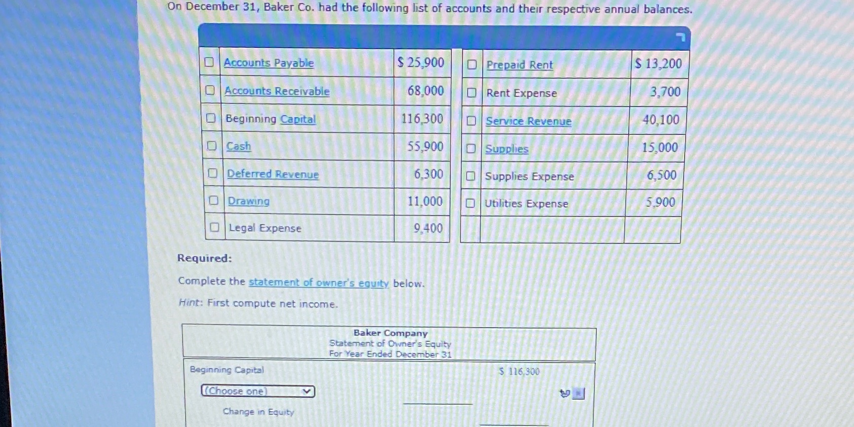 Thete is something I am not getting On December 31, Baker Co.