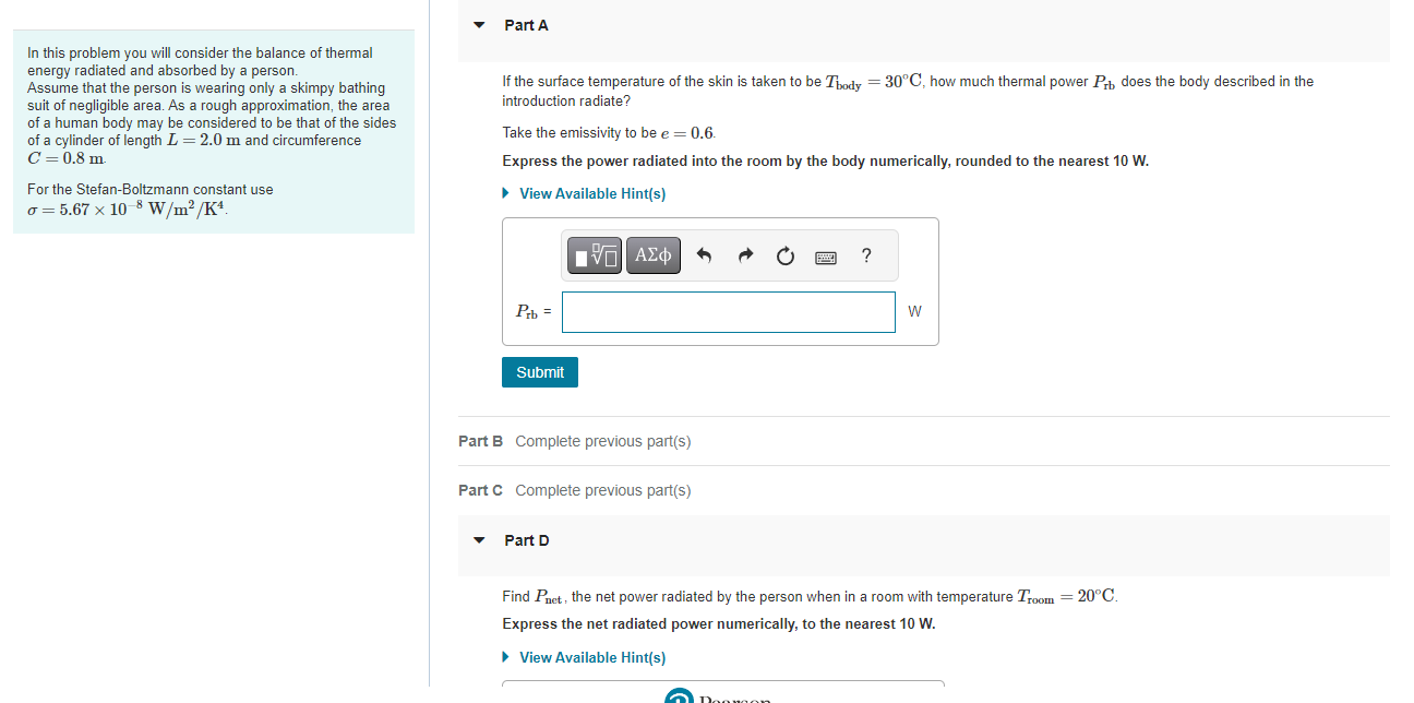  Part A In this problem you will consider the balance of
