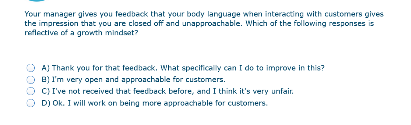 with customers gives the impression that you are closed off and unapproachable.