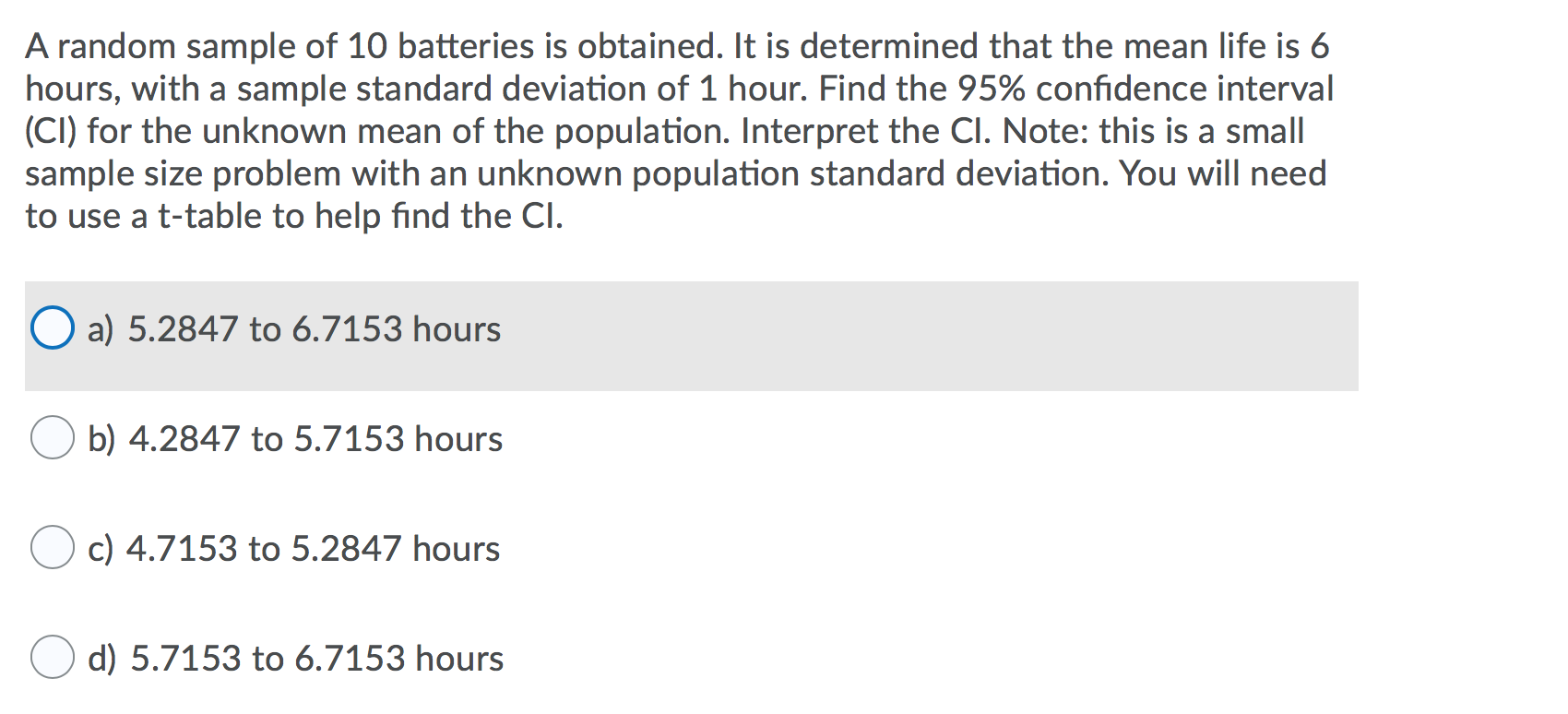 6, which of the following values would be considered an outlier? O