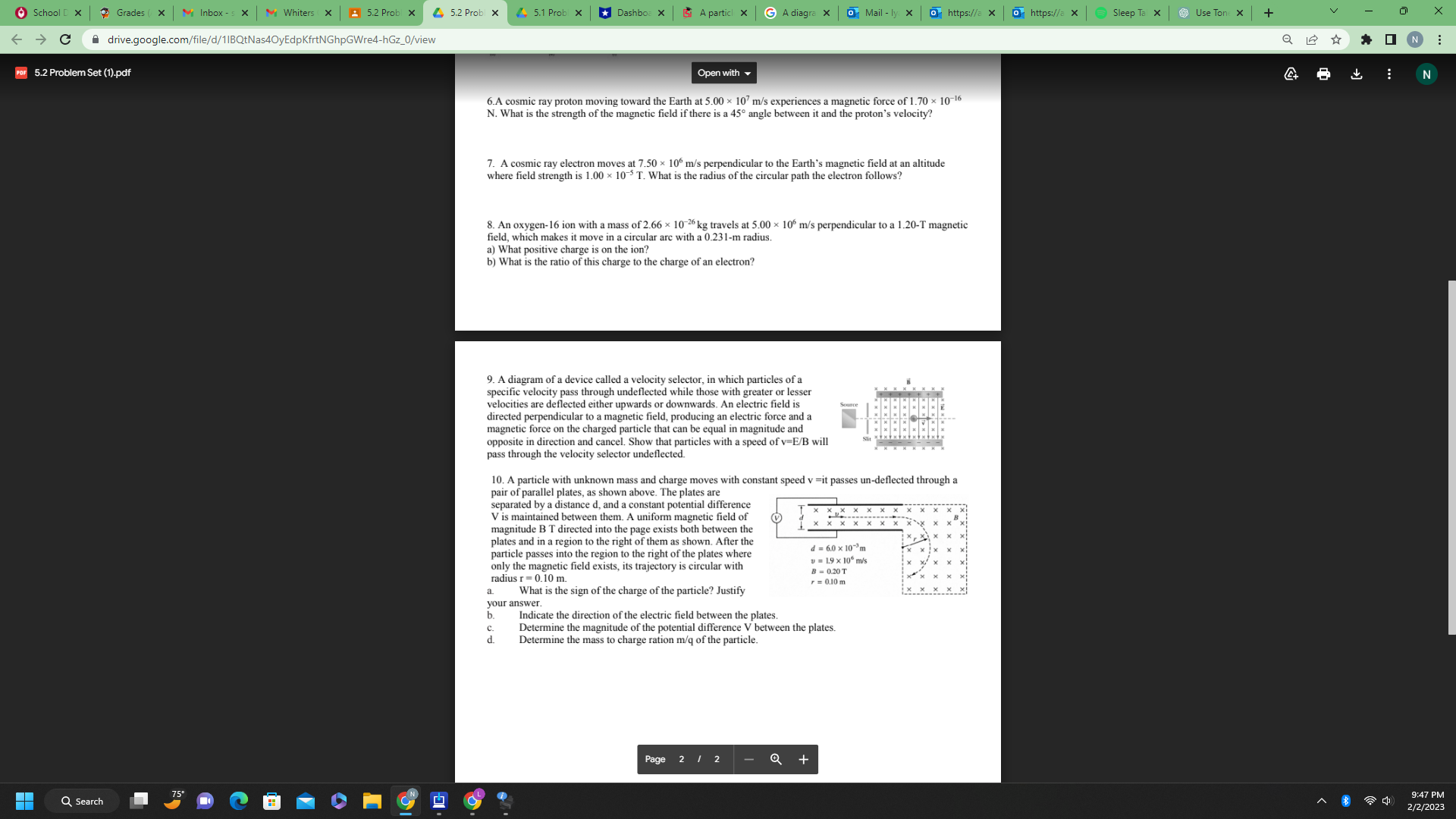 M Whiters X 2 5.2 Prob X 4 5.2 Probl X 4