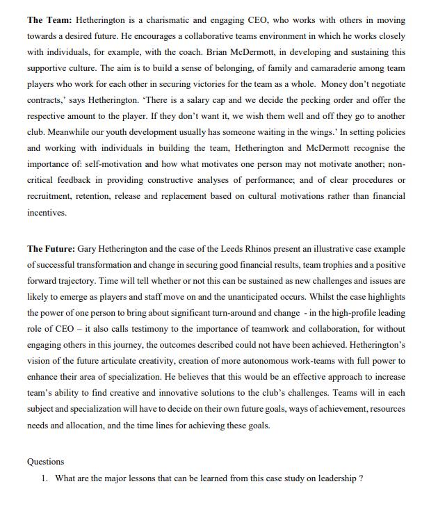 delegate responsibilities, authorities for self-organizing, and autonomy of work. With controversial player