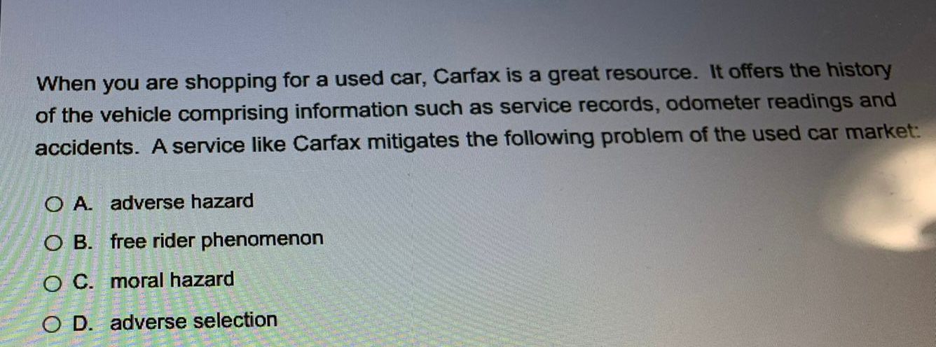 Please help me solve this When you are shopping for a used