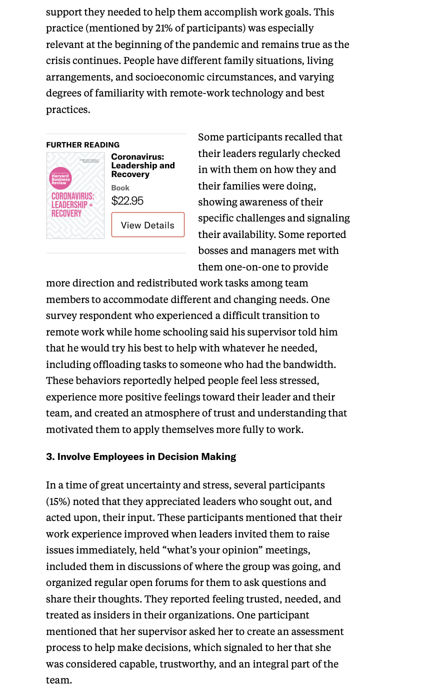 during the crisis?In your opinion, is micro-management needed for a company to