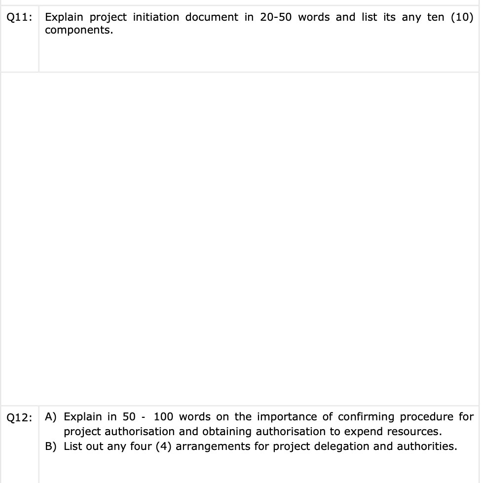 any ten (10) components. Q12: A) Explain in 50 - 100 words
