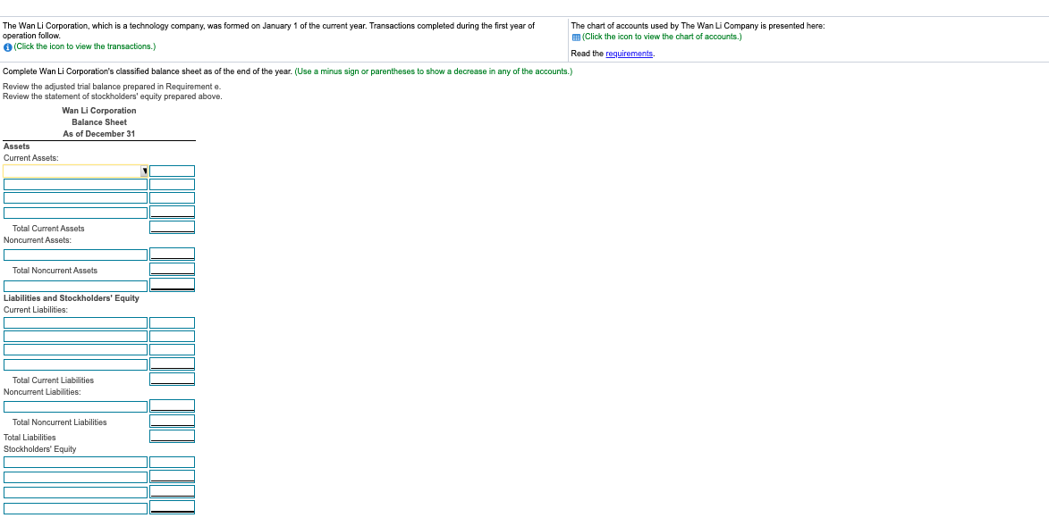 adj. trial balance Wan Li Corporation Adjusted Trial Balance At December 31