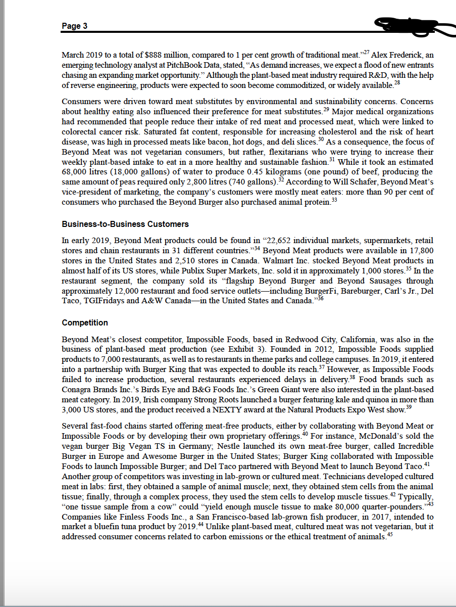 used proprietary scientic processes to replicate the architecture of animalbased meat. Its