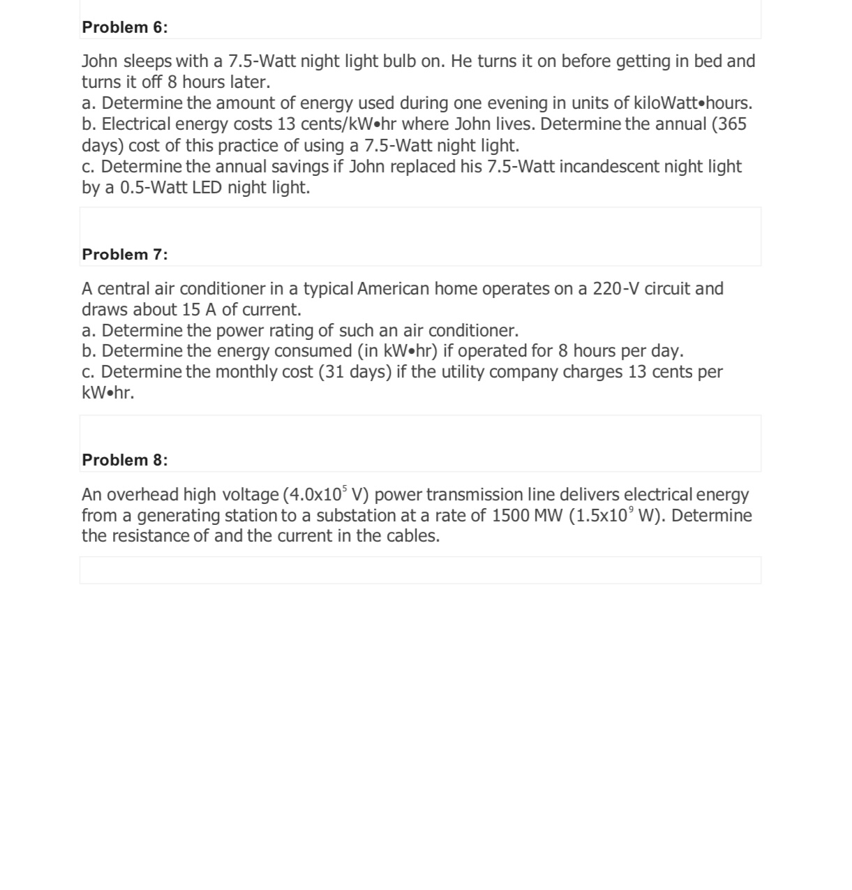 of an 8-hour day, 3.8x10 C of charge pass through a typical