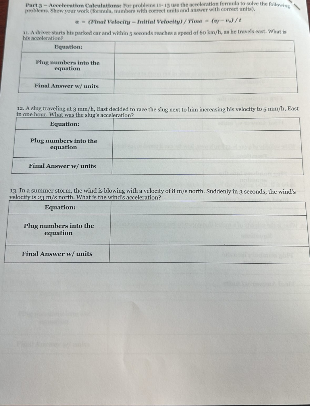 units). 5. Bob rides his bicycle on a bike path that is