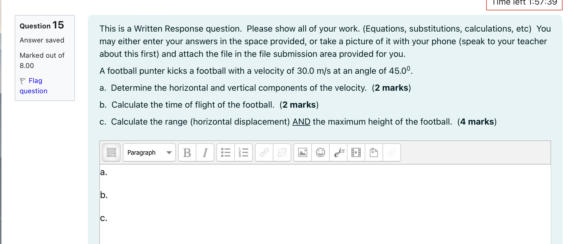 to graph your answer BY HAND, then upload the graph for evaluation.